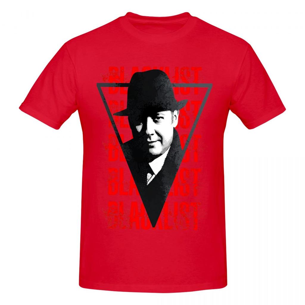 Unisex The Blacklist Raymond Red Reddington Vintage T Shirt Streetwear Big Size Cotton Custom Sleeve Shirt Unisex