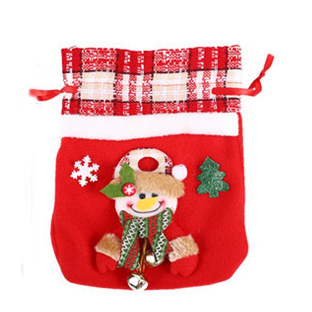 

Decorations Hanging Bag Christmas Tree Ornaments Storage Bags Christmas Handbags Kids Candy Bags snowman
