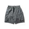Cargo Shorts Men's Summer Fashion Brand Trendy Large Pocket All-Match Middle Pants Japan fashion Loose Straight Cotton Shorts Fashion