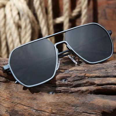 Men's Trendy Double Bridge UV Protection Driving Sunglasses 2022