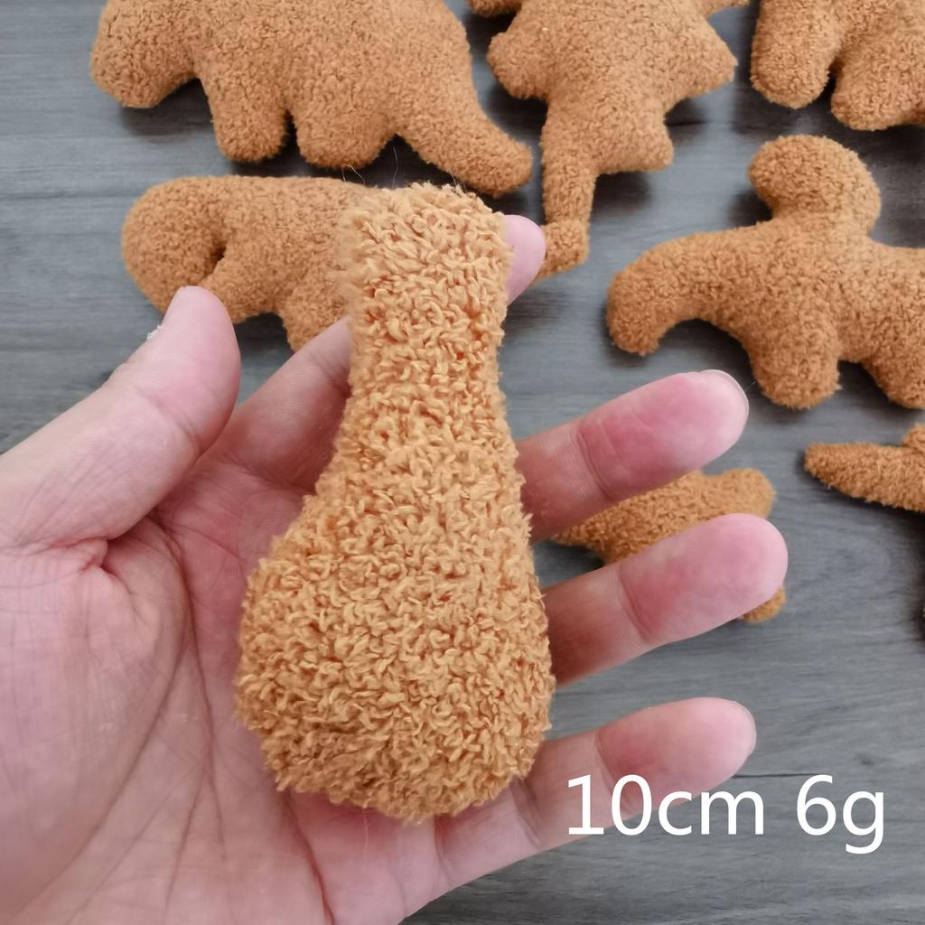 Dinosaur Chicken Nugget Doll Pillow Stegosaurus Tyrannosaurus Plush Toy