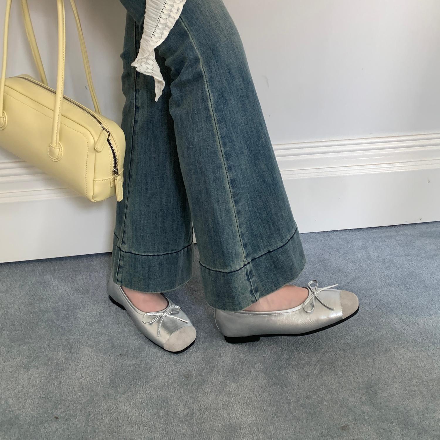 

French retro ballet style shallow mouth flat-soled single shoes women s 2025 new summer versatile square head soft-soled Mary Jane shoes 39