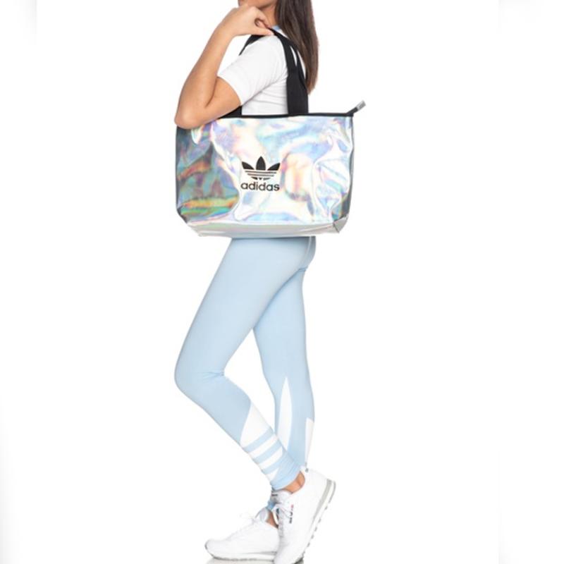 Adidas Originals Polyurethan Tragetasche, Einkaufstasche, Handtasche Normal Damen Silber Adidas FL9630
