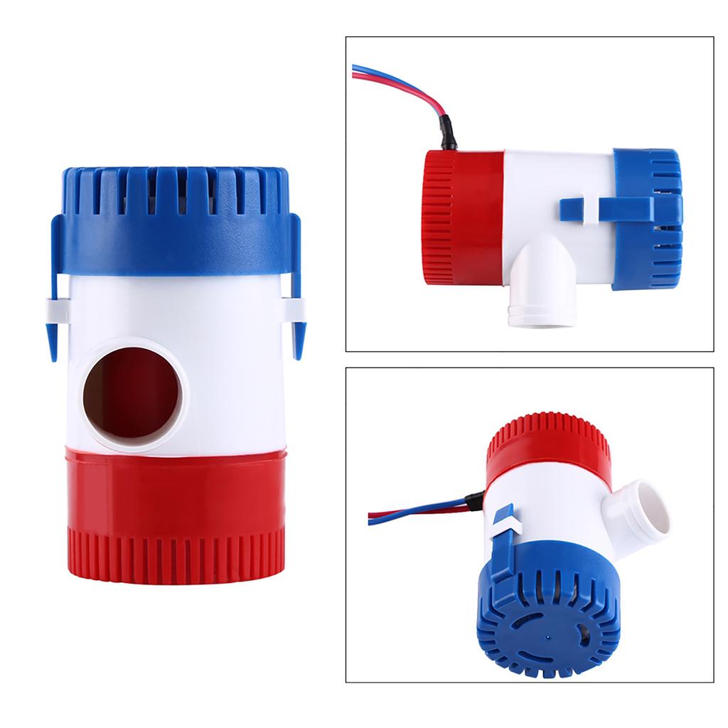 12V 3.8A 1100 GPH Electric Marine Water Bilge Pump Submersible For Yacht Boat