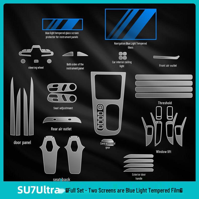 Xiaomi SU7 Ultra Dashboard Screen Protector - Tempered Interior Film for Navigation Control