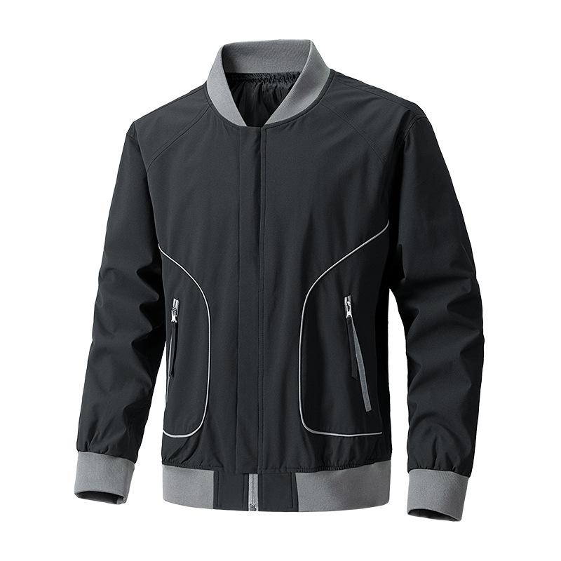 Ny herrjacka Koreansk stil Slim Trendiga kläder Casual och Bra På Jacka Enfärgad Mode Män