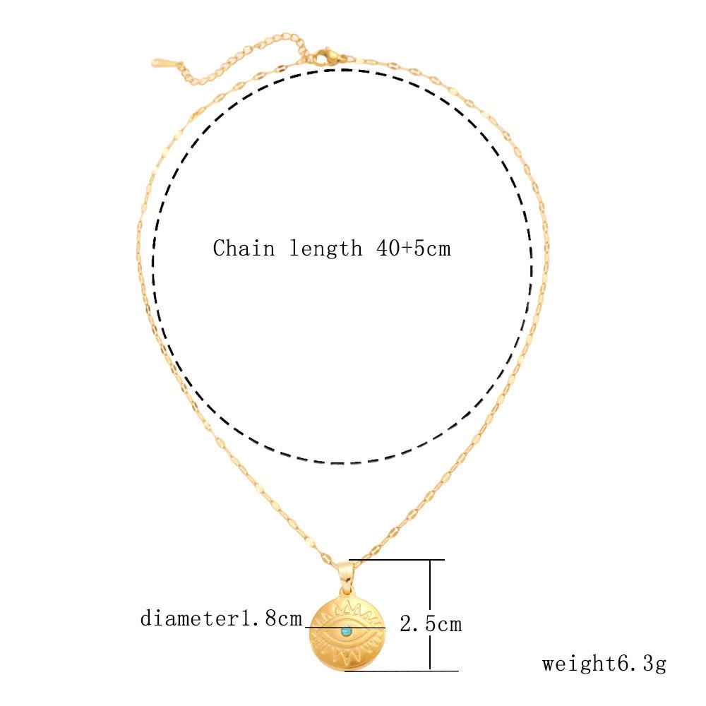 Unisexový evropský a americký designový přívěsek ve tvaru půlměsíce, zlaté mince a srdce