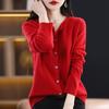 Women Cardigan Super Warm Sweaters O-neck Loose Female Clothes Ladies' Solid Color Knitwear Tops Plus Size