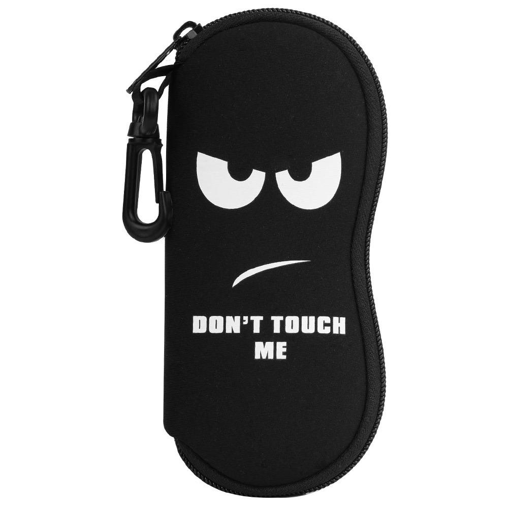 Soft Sunglasses Case Durable Reading Glasses Case Fashion Zipper Glasses Pouch  for Men and Women