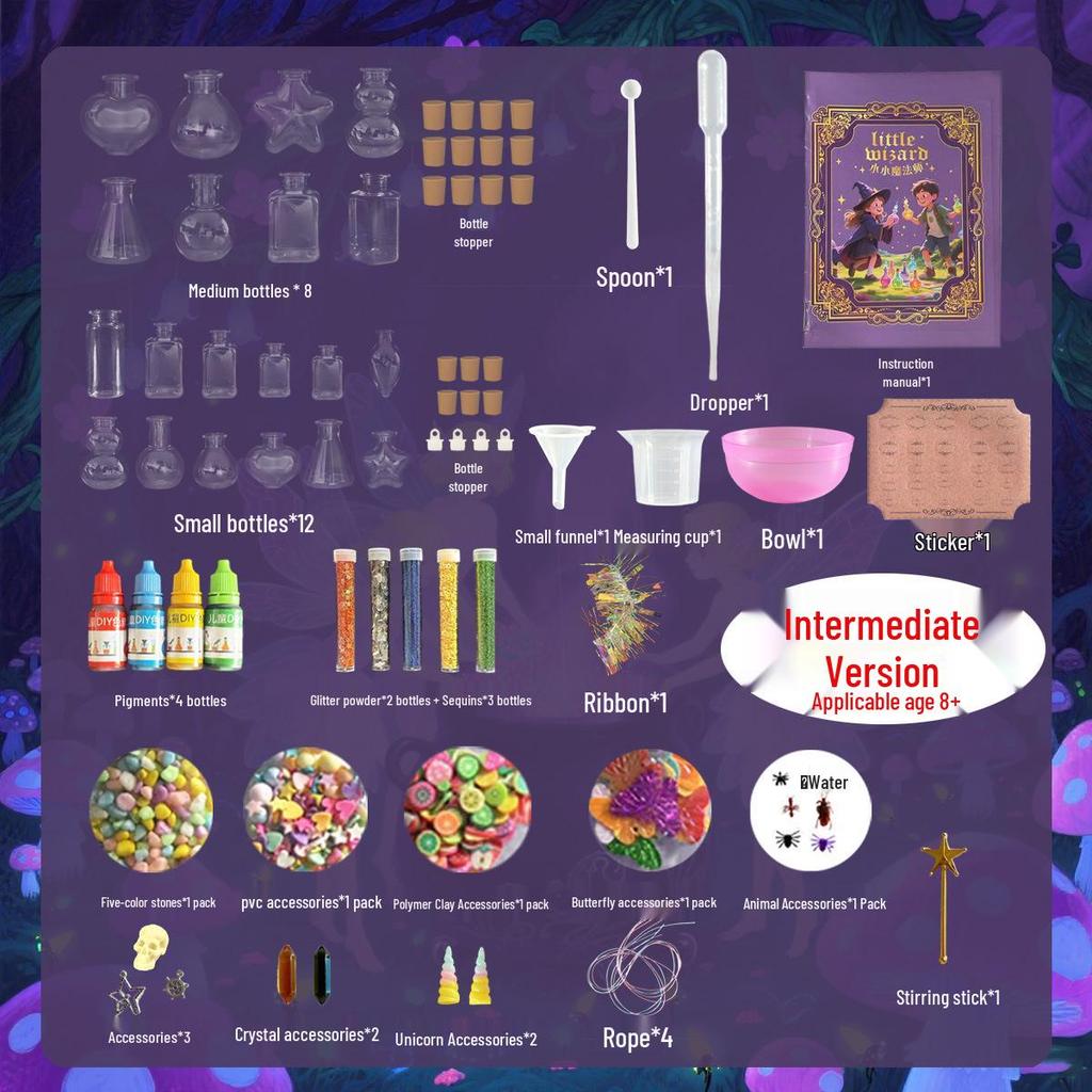 Children's DIY Magic Potion Set - Creative Educational Toy with Wishing Bottle