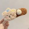 Sweet Plush Small Animal Bear Clip Hair Accessories New Autumn/Winter Headwear One Word Side Female