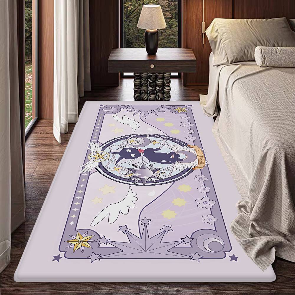 C-Cardcaptor Sakura Floor Mat INS Style Soft Bedroom Floor House Laundry Room Mat Anti-skid Household Carpets