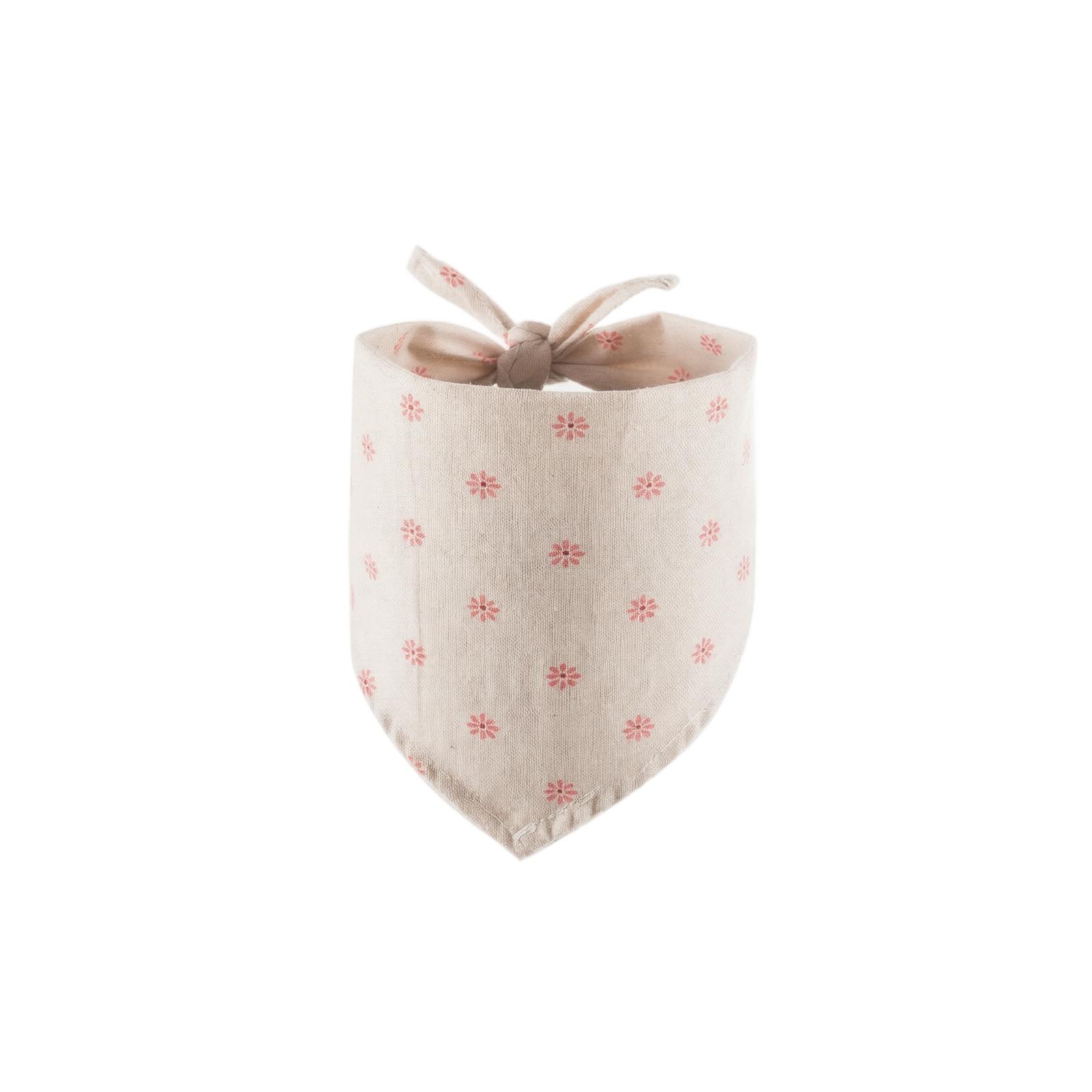 

Pet Bandana Triangle Scarf Cotton Linen Small Floral Print Adjustable Tie Neck Accessory for Dogs and Cats One Size