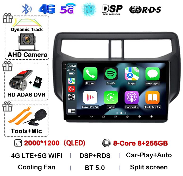 Android 14 Auto Car Radio For Toyota Rush Daihatsu Terios 2017 2018 2019 2020 Multimedia GPS Navigation Stereo Player Head Unit