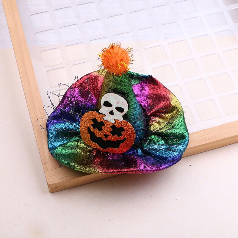 Halloween Pumpkin & Witch Hat Hair Clips for Kids - Skeleton Pipe Cleaners & DIY Headband Accessories