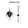 3D Metal Car Badge Rear View Mirror Pendant Hanging Ornaments Accessories For Hyundai Kona Creta Santa Fe Coupe Genesis Equus AH4
