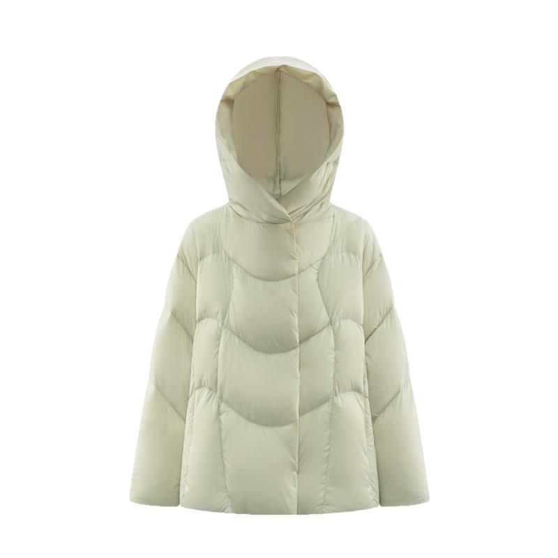 

Aolaiyi Women s Stylish Quilted Hooded Short Down Jacket M