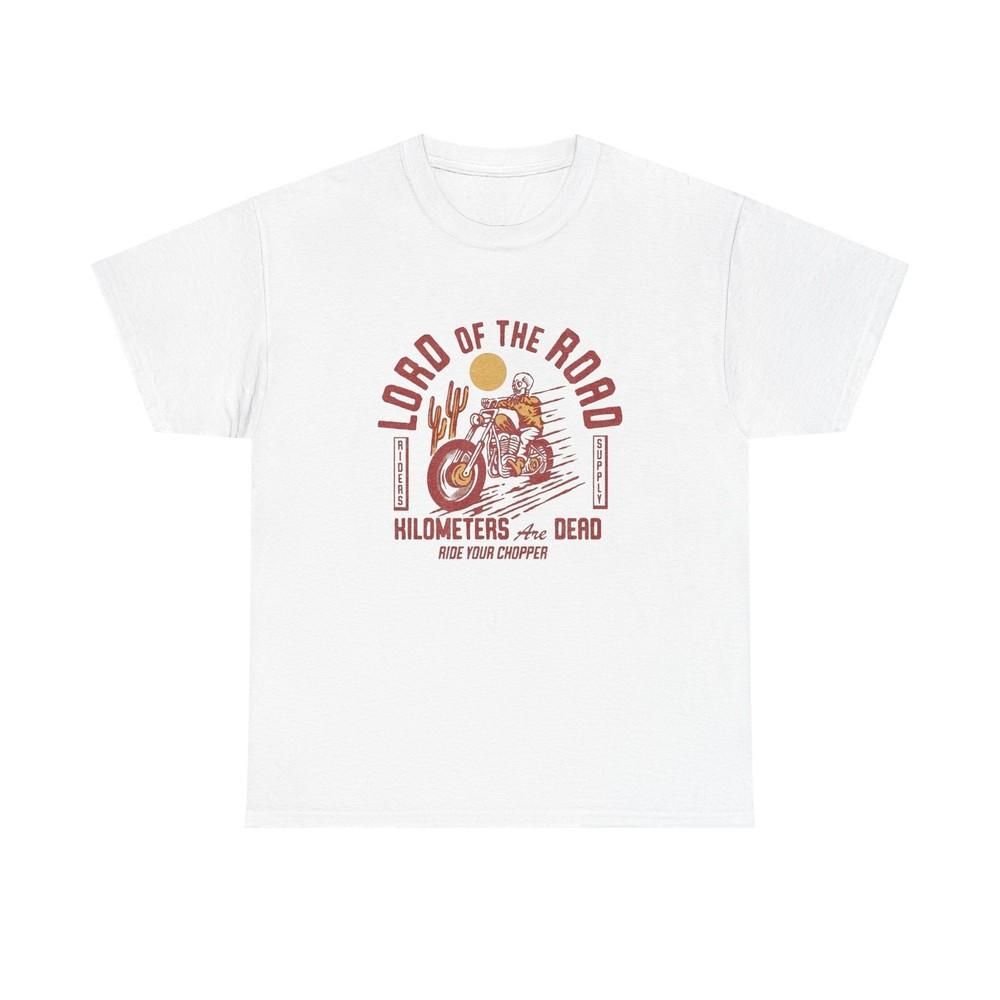 

Lord Of The Road Motorcycles Graphic T Shirt Unisex Heavy Cotton Tee Unisex T-Shirt S