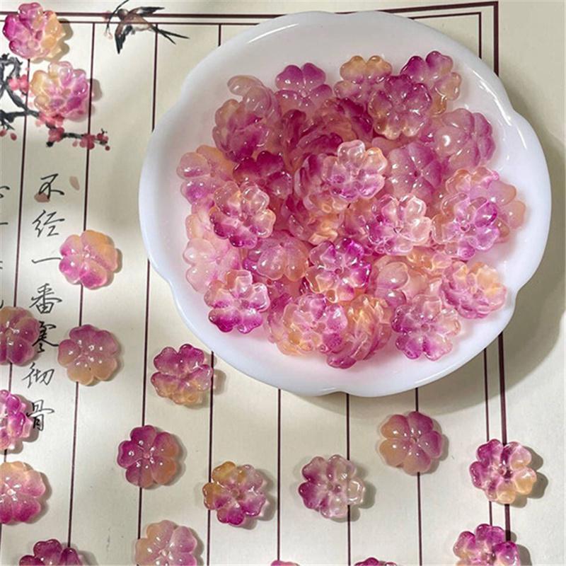 14mm Kvetinové Sklenené Korálky DIY Ručne Vyrábaný Náramok Náhrdelník Náušnice Šperkový Materiál DIY Nástroj Príslušenstvo na Výrobu Šperkov