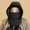 Fleece-Lined Winter Hat for Women, Warm Headgear, Outdoor Cycling Windproof Face Mask and Neck Warmer Combined