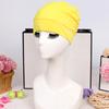 Women Cloth Swimming Cap, Breathable Ruffle Solid Color Swim Pool Cap for Adults, Short Long Thick Hair Ear Protection Bathing Hat