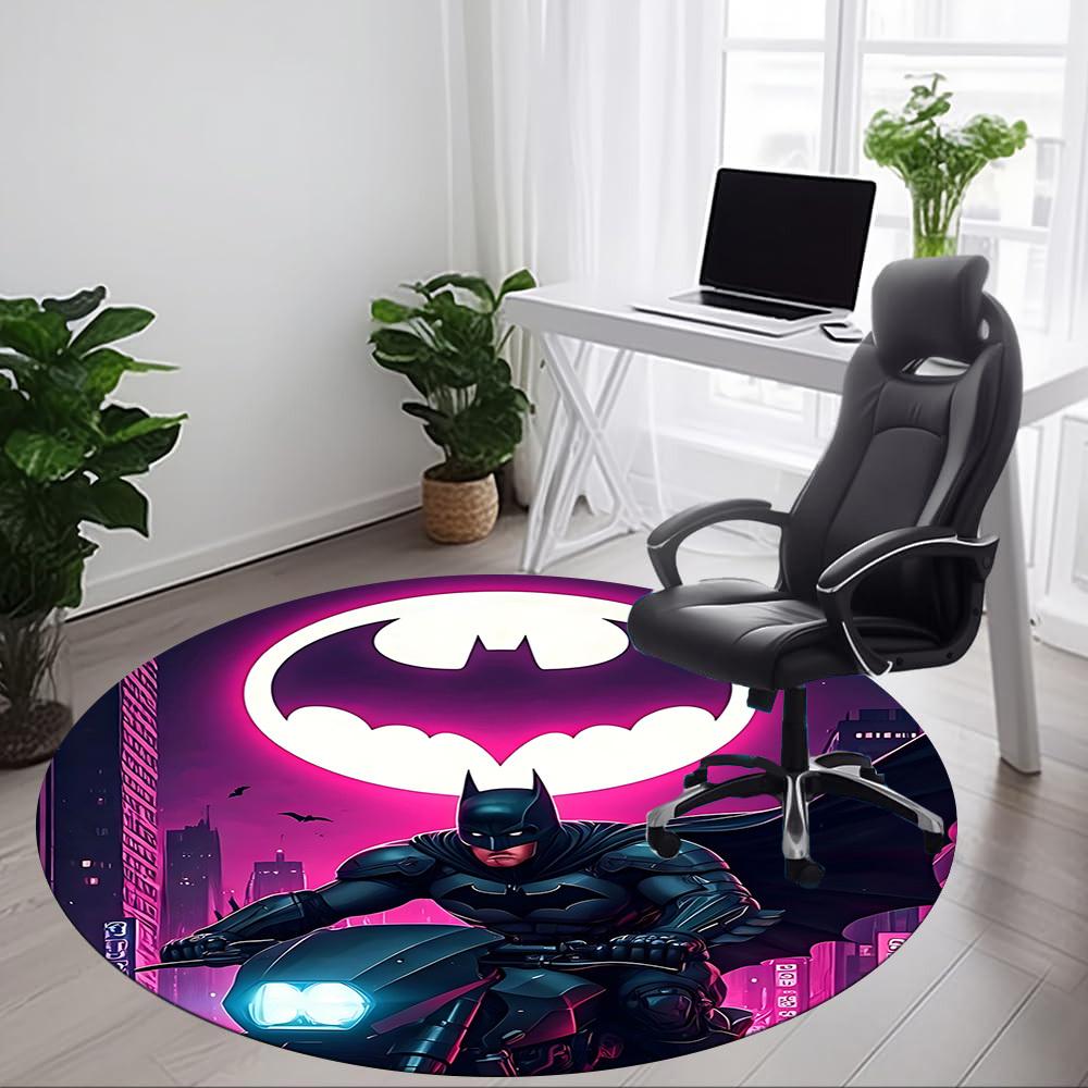 1 Stück Batcycle Gotham Office Runder Teppich, Unter Bürostühlen Schlafzimmer Wohnzimmer Heimdekoration, Raumdeko, In Verschiedenen Größen Erhältlich