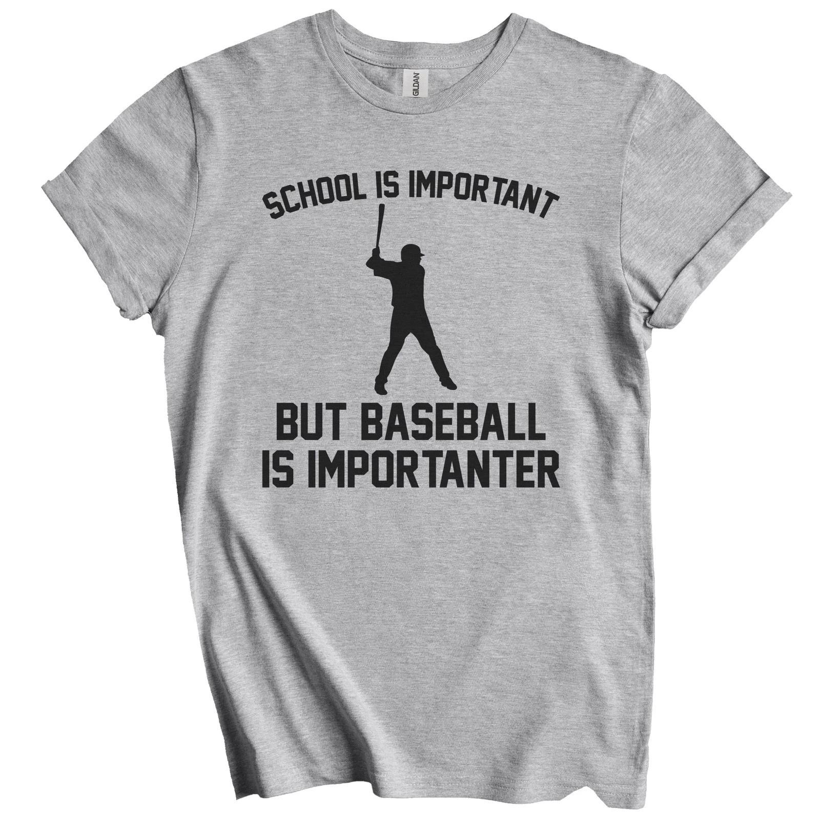 School Is Important But Baseball Is Importanter Funny Shirt 3XL