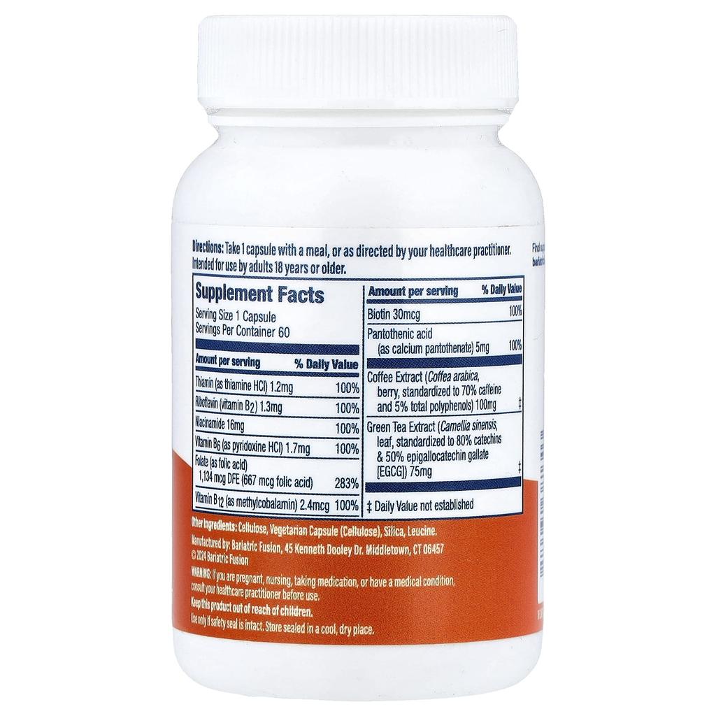 Bariatric Fusion, Suporte Energético, 60 Cápsulas