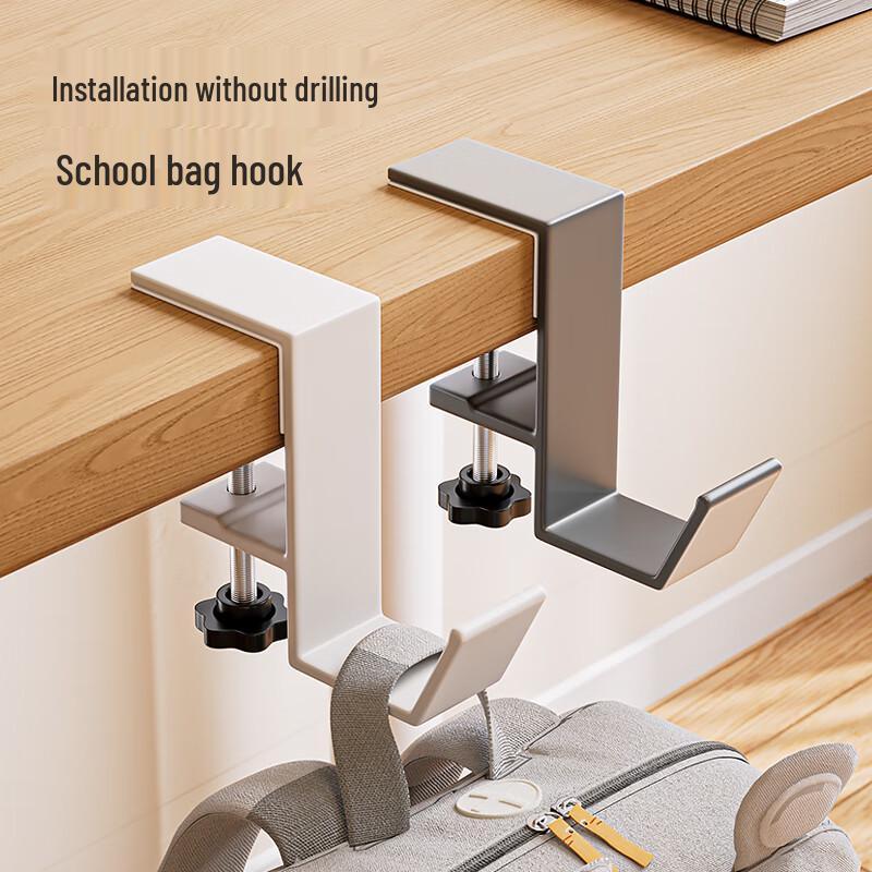 Крючок-вешалка для сумки на боковую часть стола без сверления