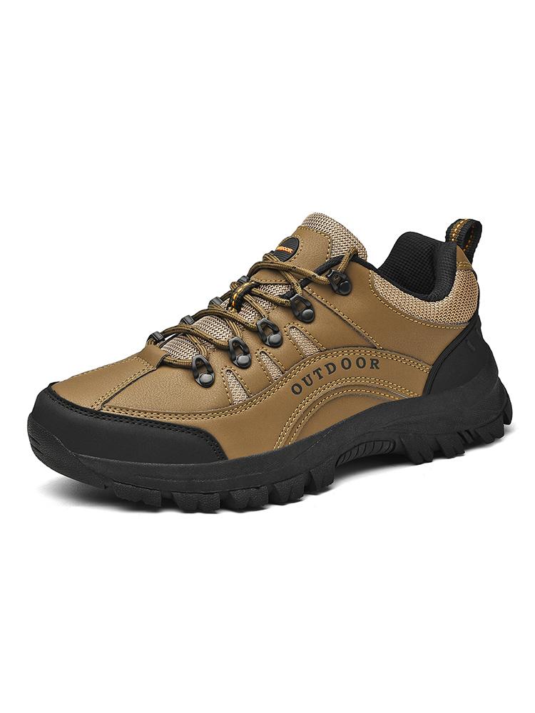 Outdoor Hiking Shoes Men Shoes Low-top Thick-soled Anti-slip Breathable Comfortable Men's Shoes Lace-up Casual Sports Shoes Men