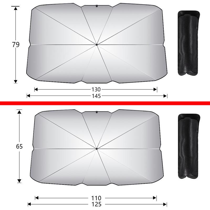 Car Foldable Front Windshield Sunshades Interior Sun Shade Umbrella Front Window UV Protection Sun Visor Cover Car Accessories