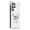 For Samsung Galaxy S23 Ultra Case Electroplated Epoxy Metal Decor TPU + Acrylic Phone Cover Precise Cutouts