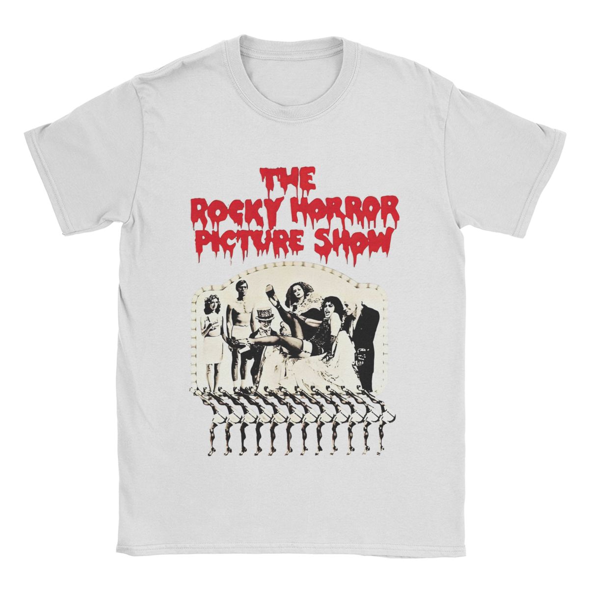 The best product for you Cool The Rockys Horror Picture Show T-shirt Mannen O-hals 100% Katoen T-shirts Korte Mouw Tees Verjaardagscadeau Tops L wit