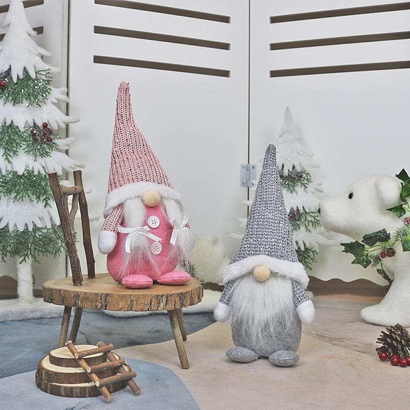 Gnome Decoration Faceless Plush Doll Christmas Desktop Ornament Xmas New Year Gift
