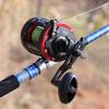 Trollingový rybářský naviják Kulatý Baitcastingový naviják Grafitové tělo Velký vlasec Kapacita 3+1 BB bubnový naviják