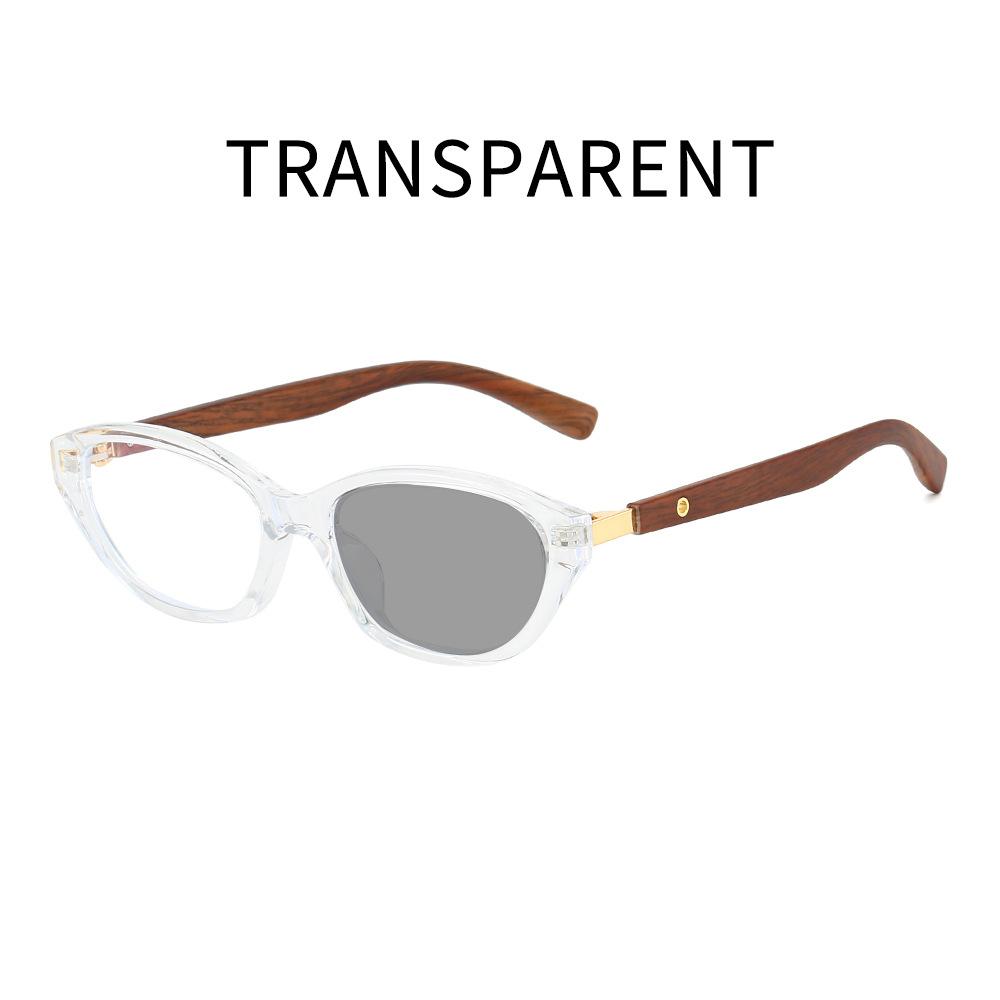 Outdoor Color Changing Reading Glasses Women Men New Retro CatEye Anti Blue Light Photochromic Presbyopia Eyeglasses Diopter+4.0