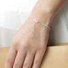2Pcs European and American fashion jewelry elegant lotus bracelet alloy plating lotus flower pendant