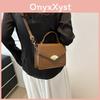 Modern And Trendy Small Square Handbag Available In Black Khaki Brown White And Pink For Casual Style
