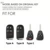 Leather Car Key Cover For Chrysler Pacifica Aspen 300 For Dodge Ram Caravan Journey Challenger For Jeep Commander Grand Cherokee