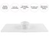 Reusable Spa Steam Massage Towel Washable Beauty Salon Bed Sheet for Skin Care 35 x 90cmWhite