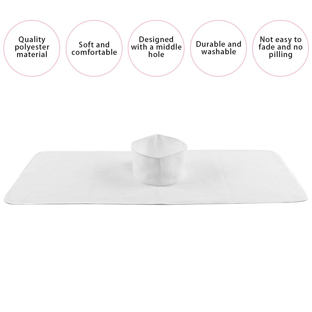 Reusable Spa Steam Massage Towel Washable Beauty Salon Bed Sheet for Skin Care 35 x 90cmWhite