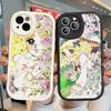 Manga Candy Phone Case For IPhone 16 15 14 13 12 11 Pro Max Plus Leather Soft Cover