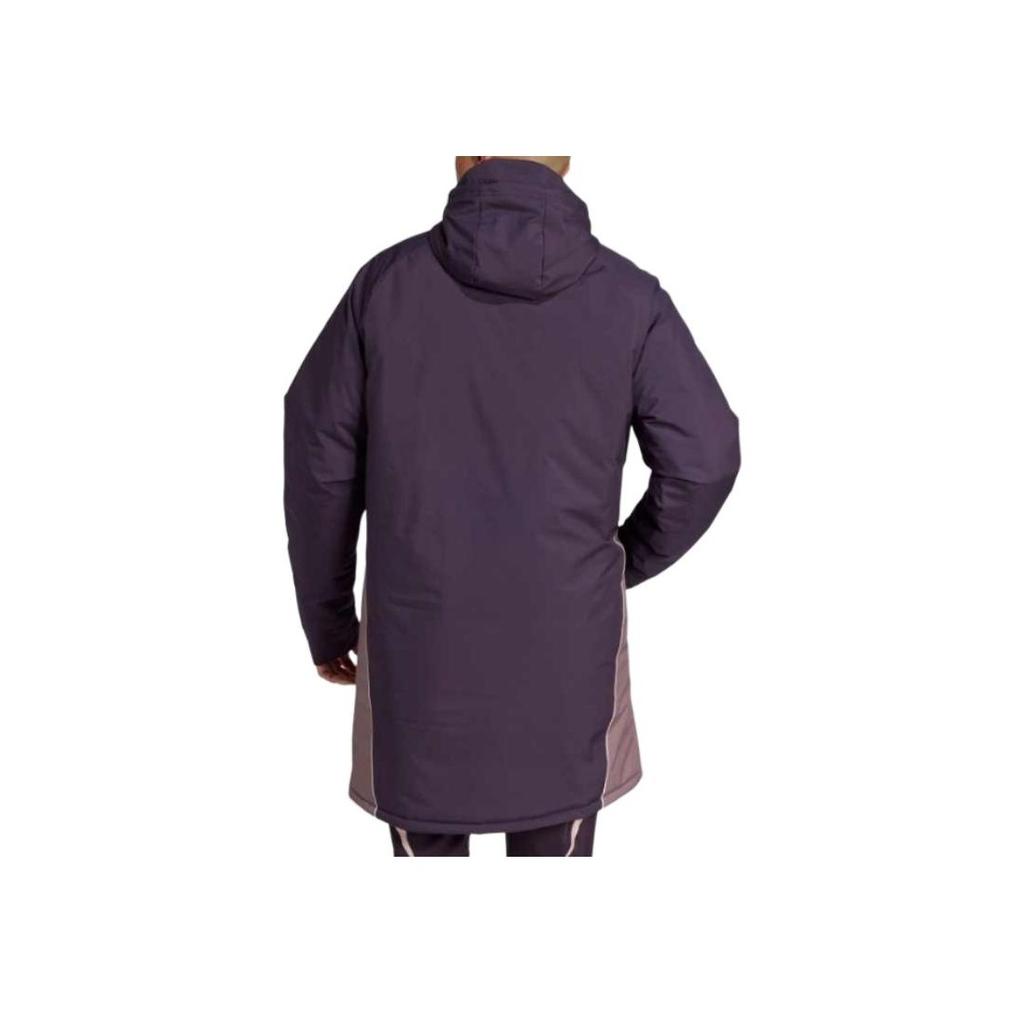 Adidas Football Series Striped Fashion Comfortable Versatile Long Sleeve Cotton Jacket Men Jackets Dark-Purple JF2926