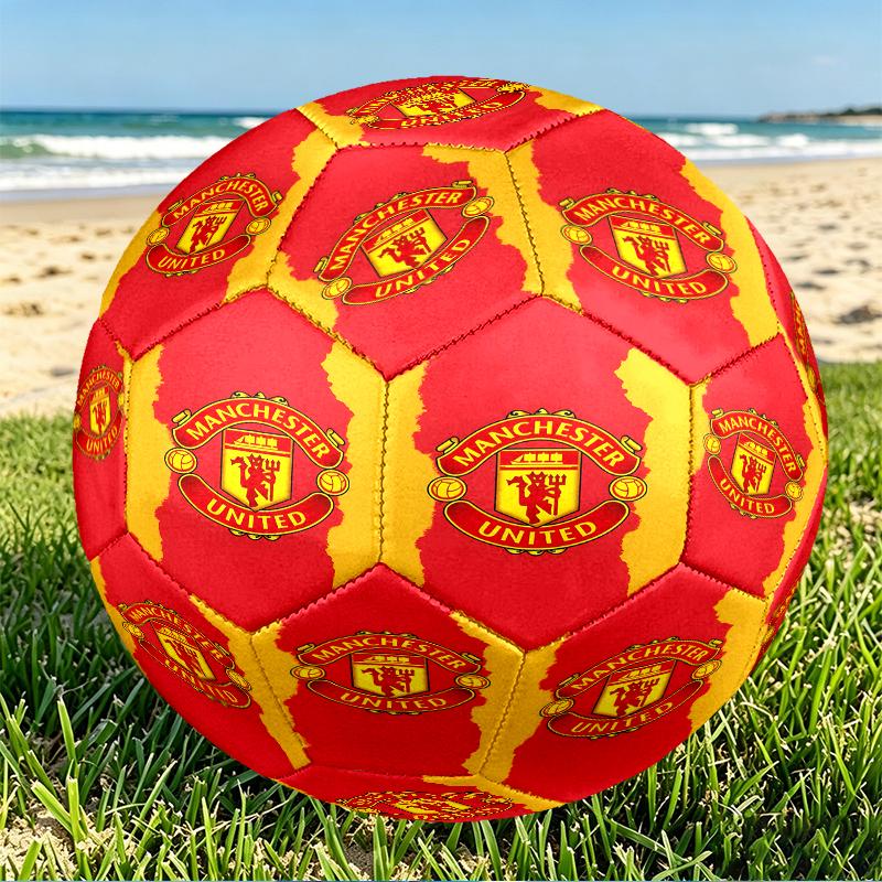 Football United F.C Print Size 5 Soccer Ball, PU Wear Resistant Football for Match Training and Daily Practice, Birthday Gift for Soccer Fans