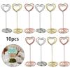 Card Holders Desktop Clip Heart Pattern Heart-shaped