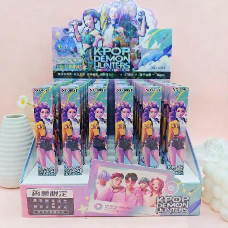1/3/6/12 Stück Kpop Demon Hunters 0,5 mm Schwarztinte Stift Student Schreiben Zeichnen Gelstift Anime Figur Schreibwaren Lernmaterial Geschenk