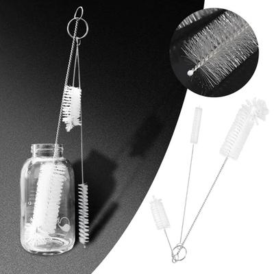 Cleaning Brush Extended Reach Deep Clean Tall Glasses Bottles Straws Cleaning Scrubber Multiple Sizes Flexible Metal Stem Drinking Container Cleaner