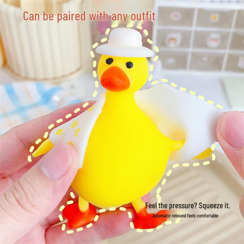 Internet Celebrity Duck Squeeze Toy - Cartoon Animal Stress Relief & Novelty Gift