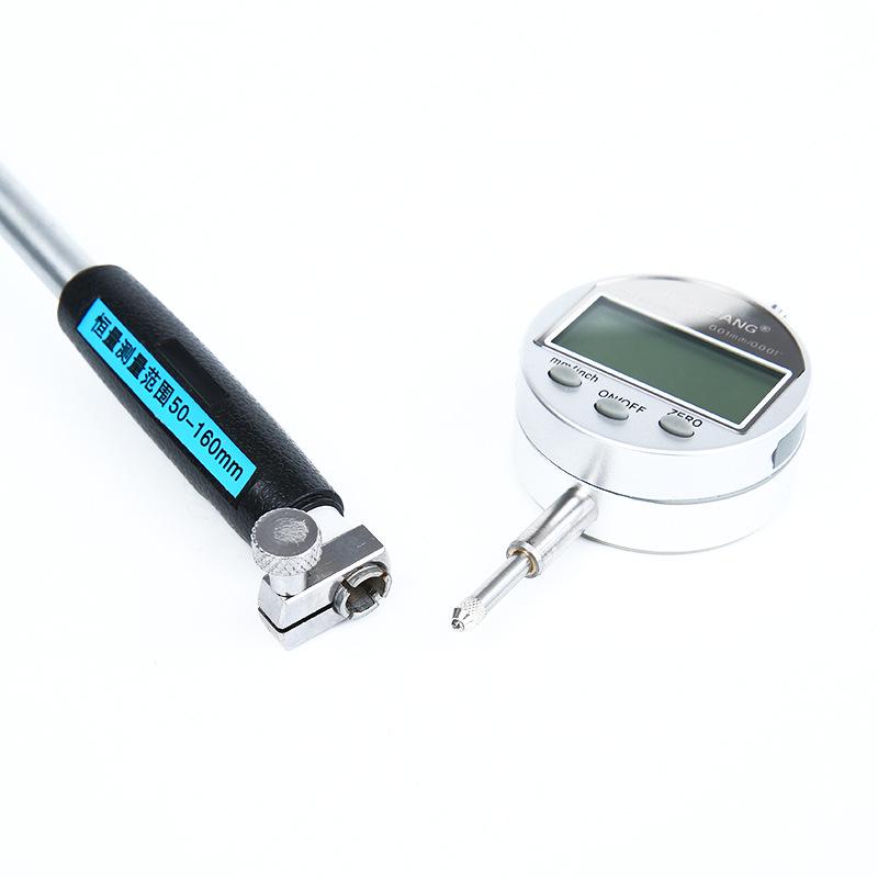 Digital Inner Diameter Micrometer: 18-160mm Cylinder Gauge Dial Indicator