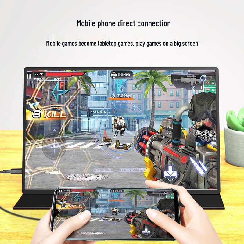 16-inch 2K Portable 144Hz Gaming Monitor with Type-C Connectivity for Laptop, Mobile, and Switch